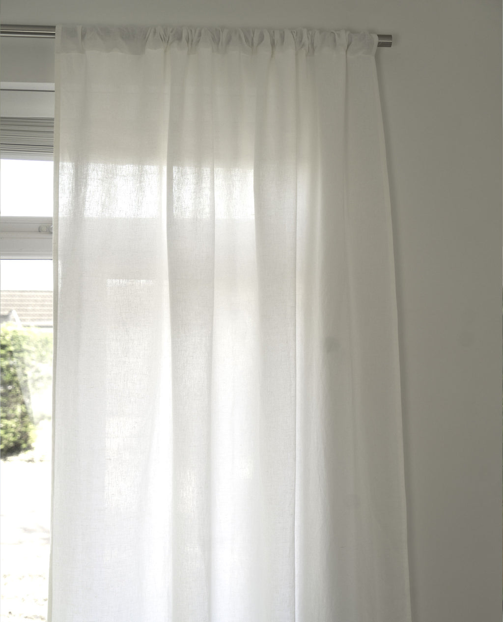 Serenity Ivory Recycled & Linen Mix Voile Panel