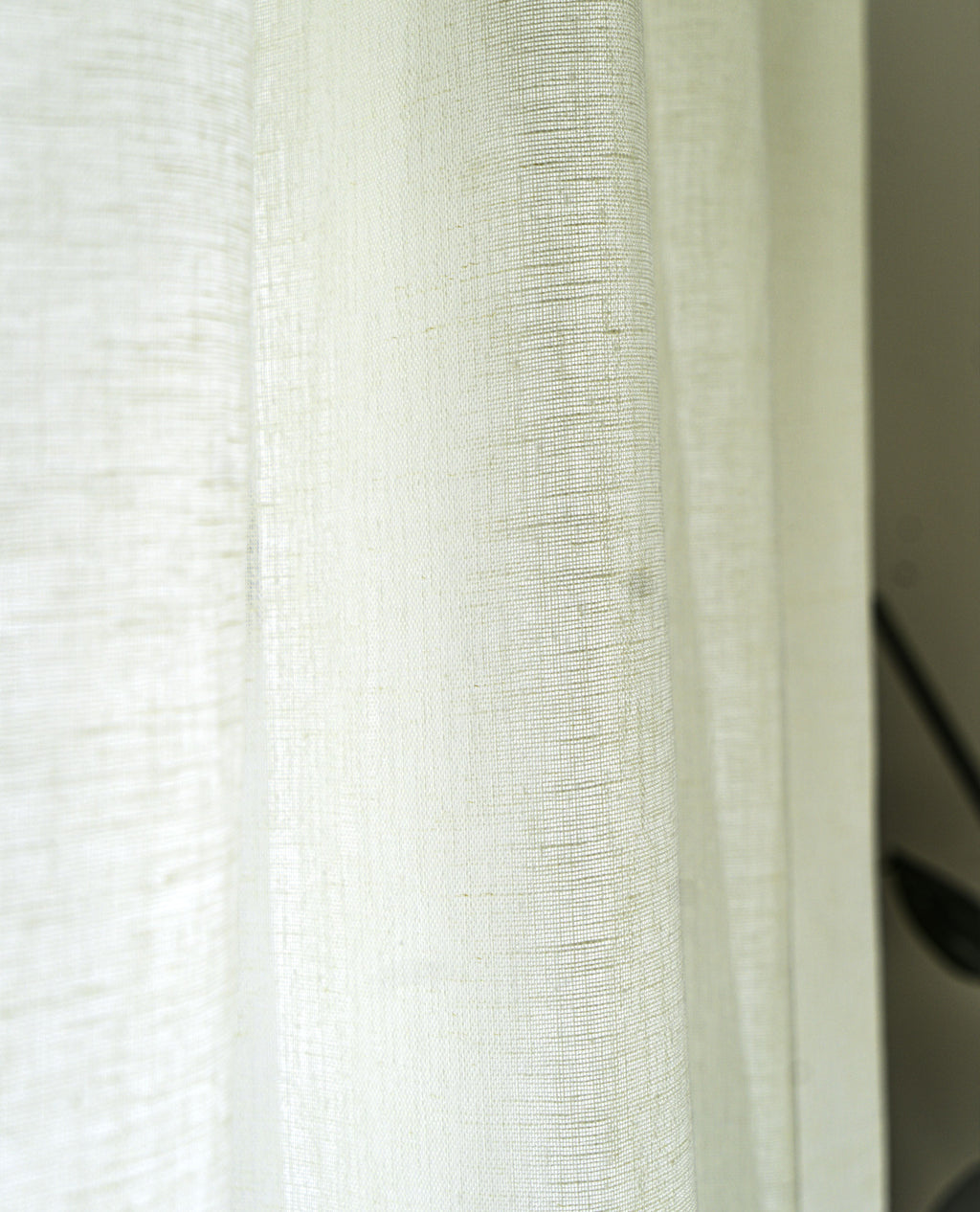 Serenity Ivory Recycled & Linen Mix Voile Panel