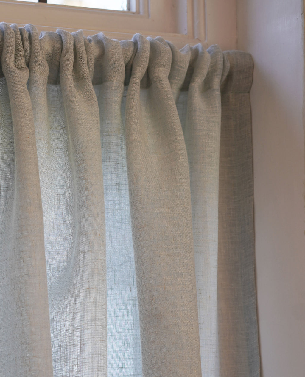 Midori Linen Slot Top Cafe Curtain