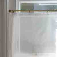 Milos FR Tape Top Cafe Curtain