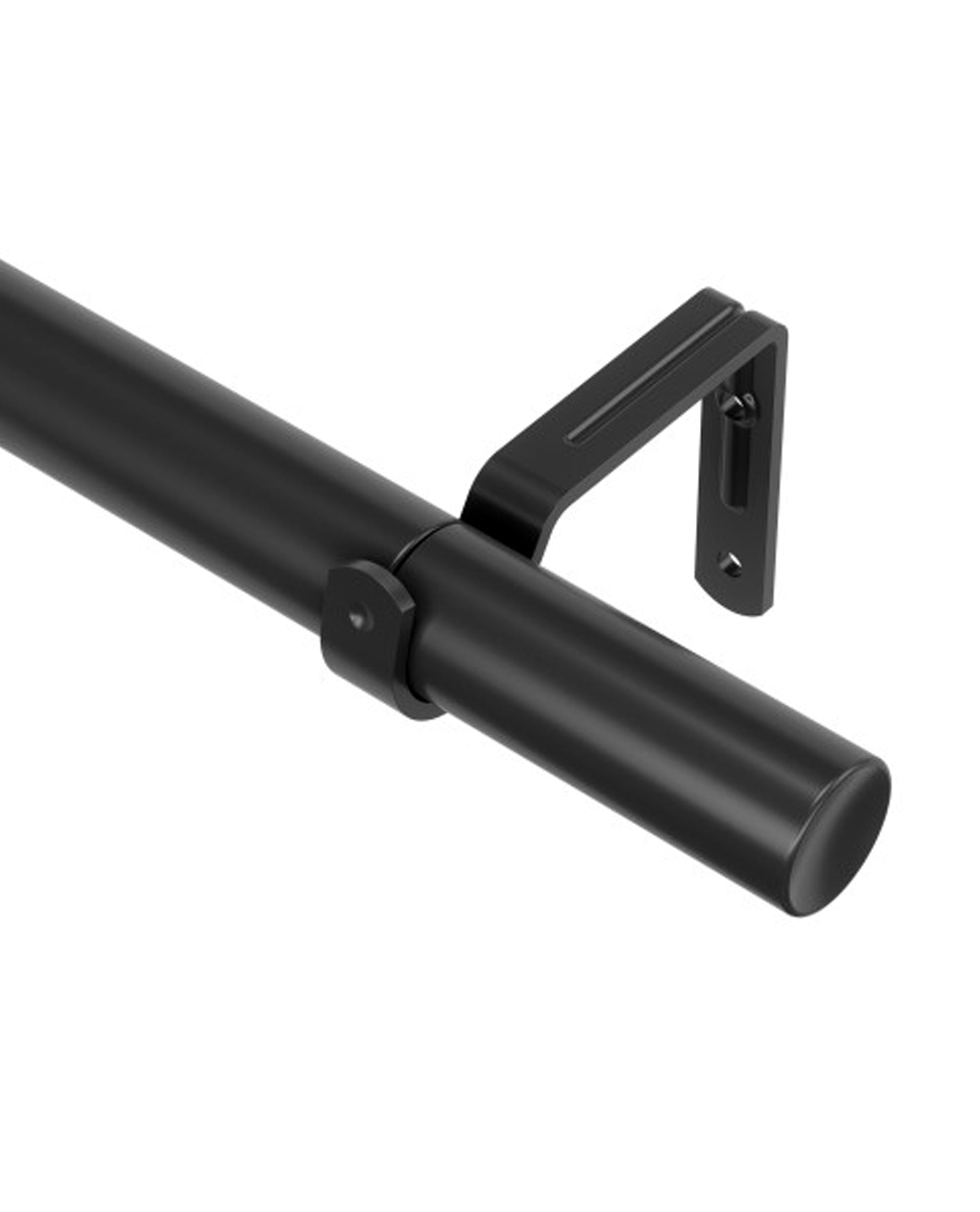Umbra Zen 25mm Simple Black Curtain Pole