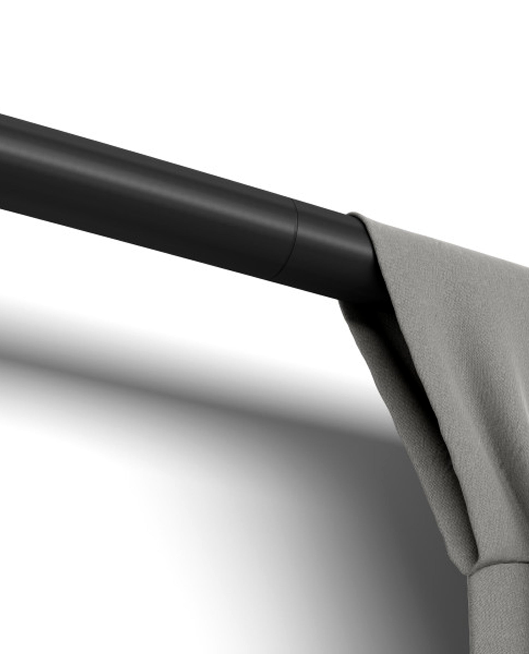 Umbra Zen 25mm Simple Black Curtain Pole