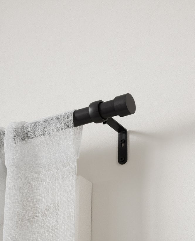 Umbra Cappa 25mm Black Expandable Curtain Pole