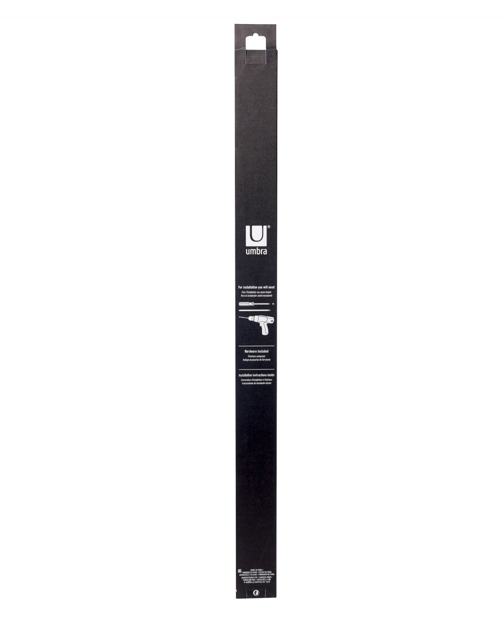 Umbra Cappa 25mm Black Expandable Curtain Pole